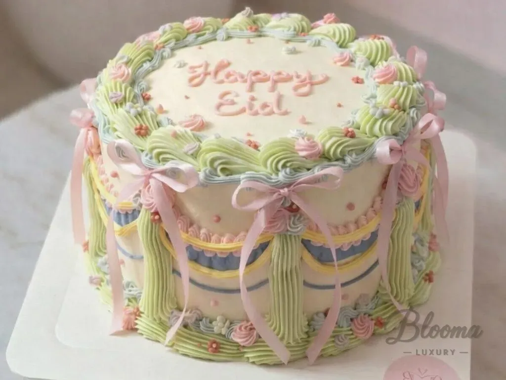 Pastel Ribbon Cake