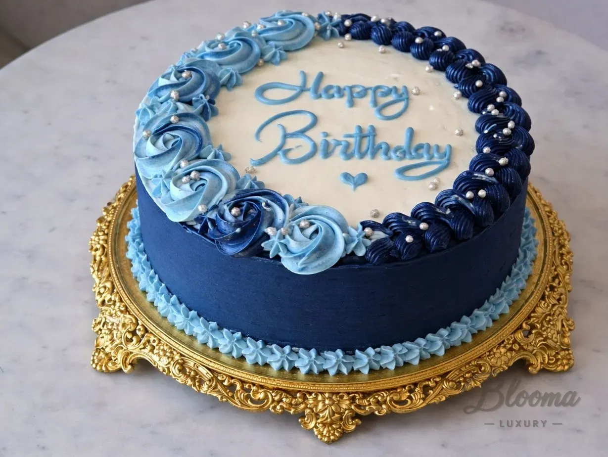 Royal Blue Father’S Celebration Cake