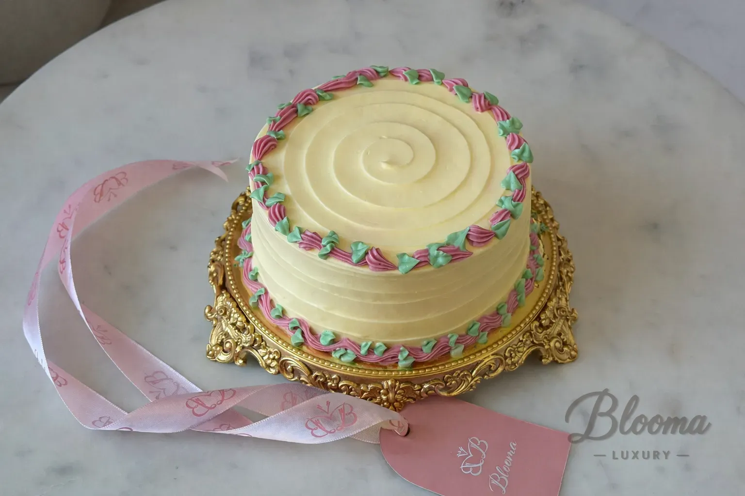 Golden Saffron Delight Cake