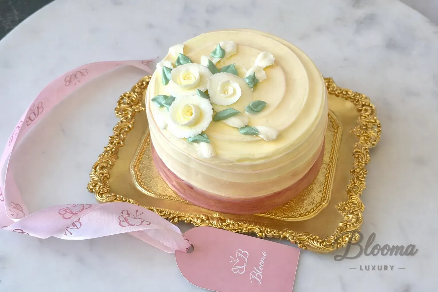 Luxury Floral Elegance Cake