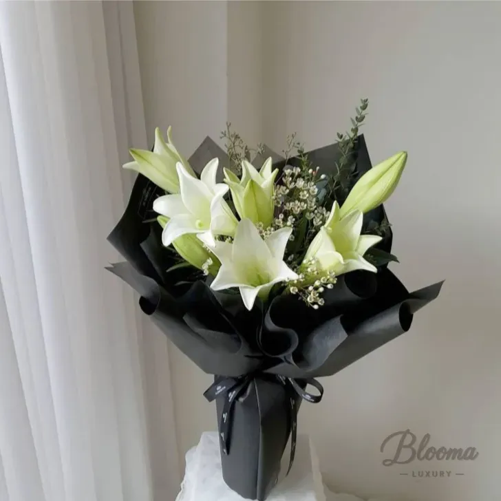 Black Velvet Lily Bouquet