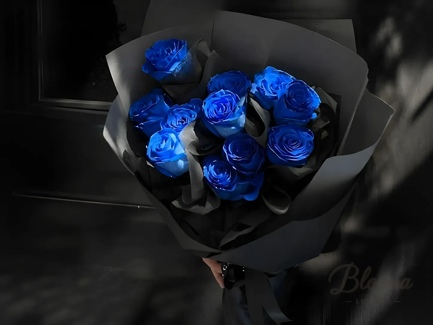 Blue Roses Bouquet 1