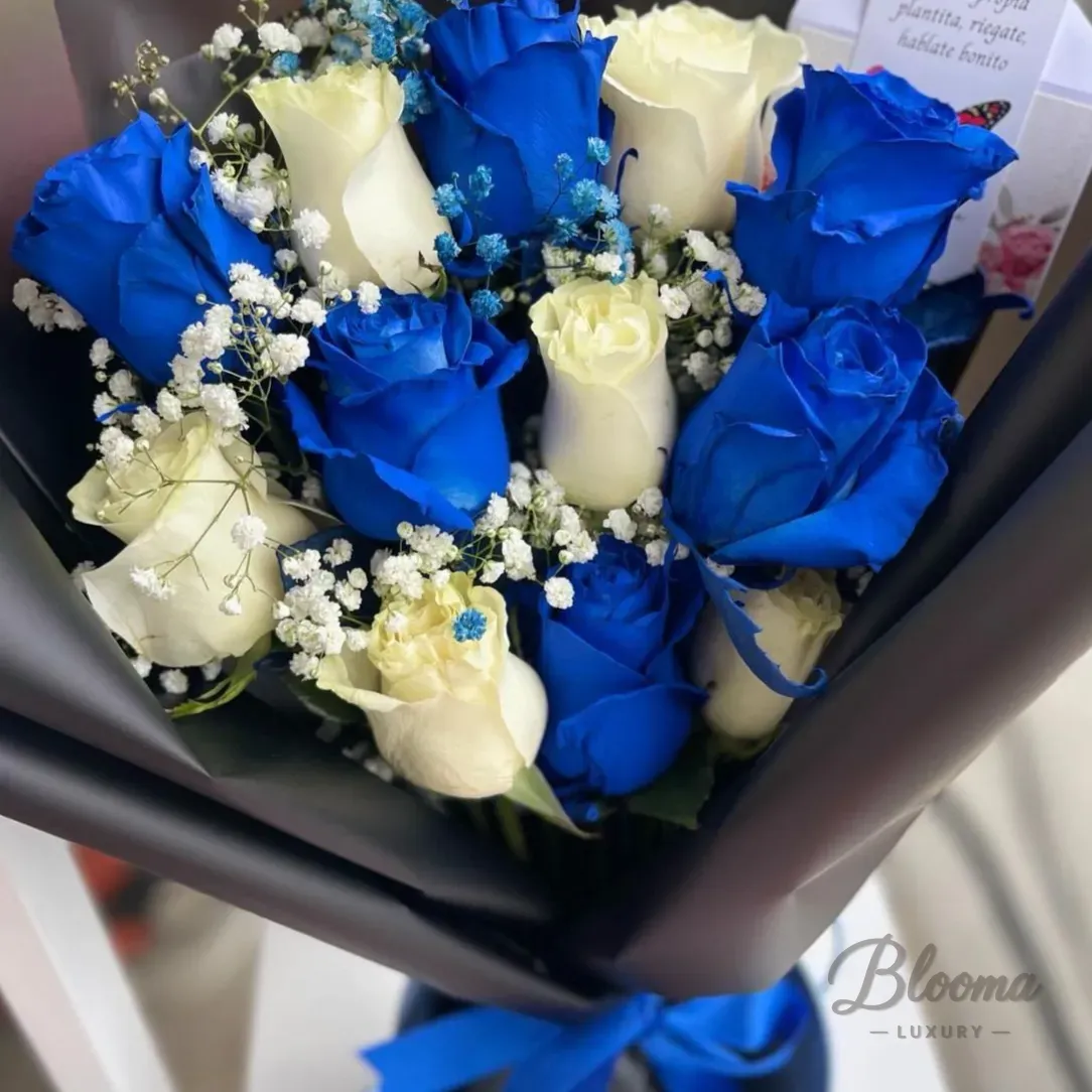 Blue Roses Bouquet 2