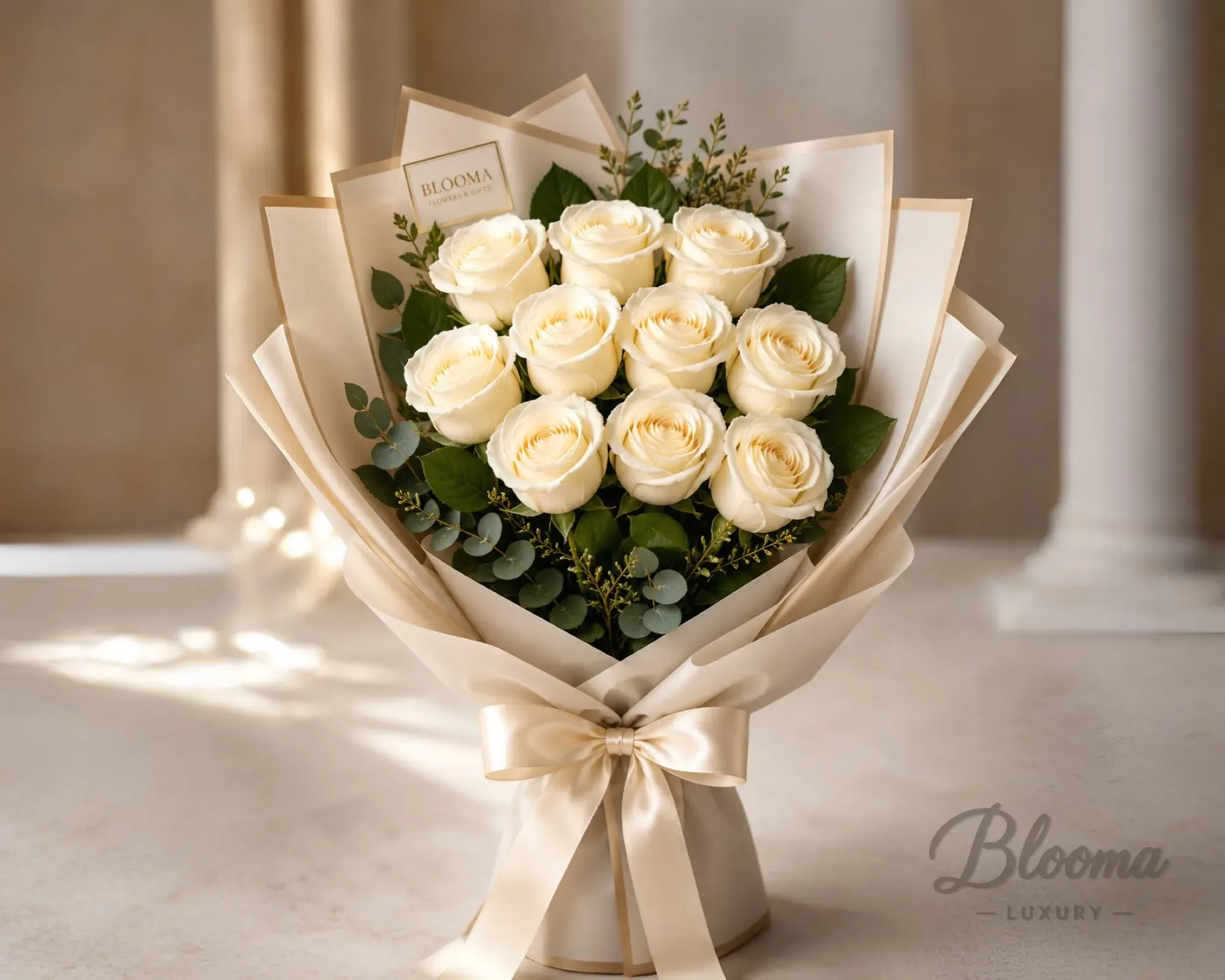 White Roses Bouquet 23