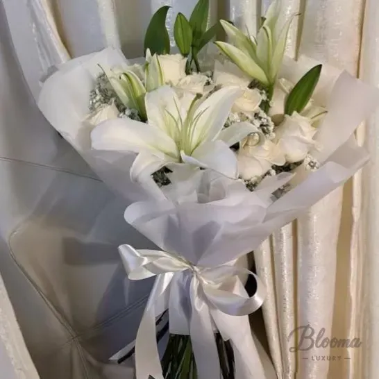 White Whisper Lily Bouquet