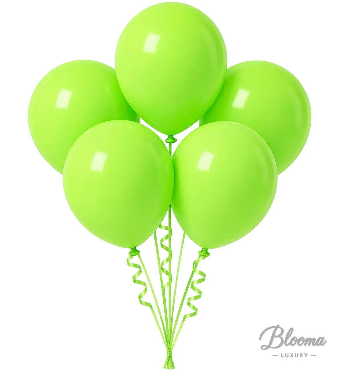 Helium Balloons - Light Green - pack of 5