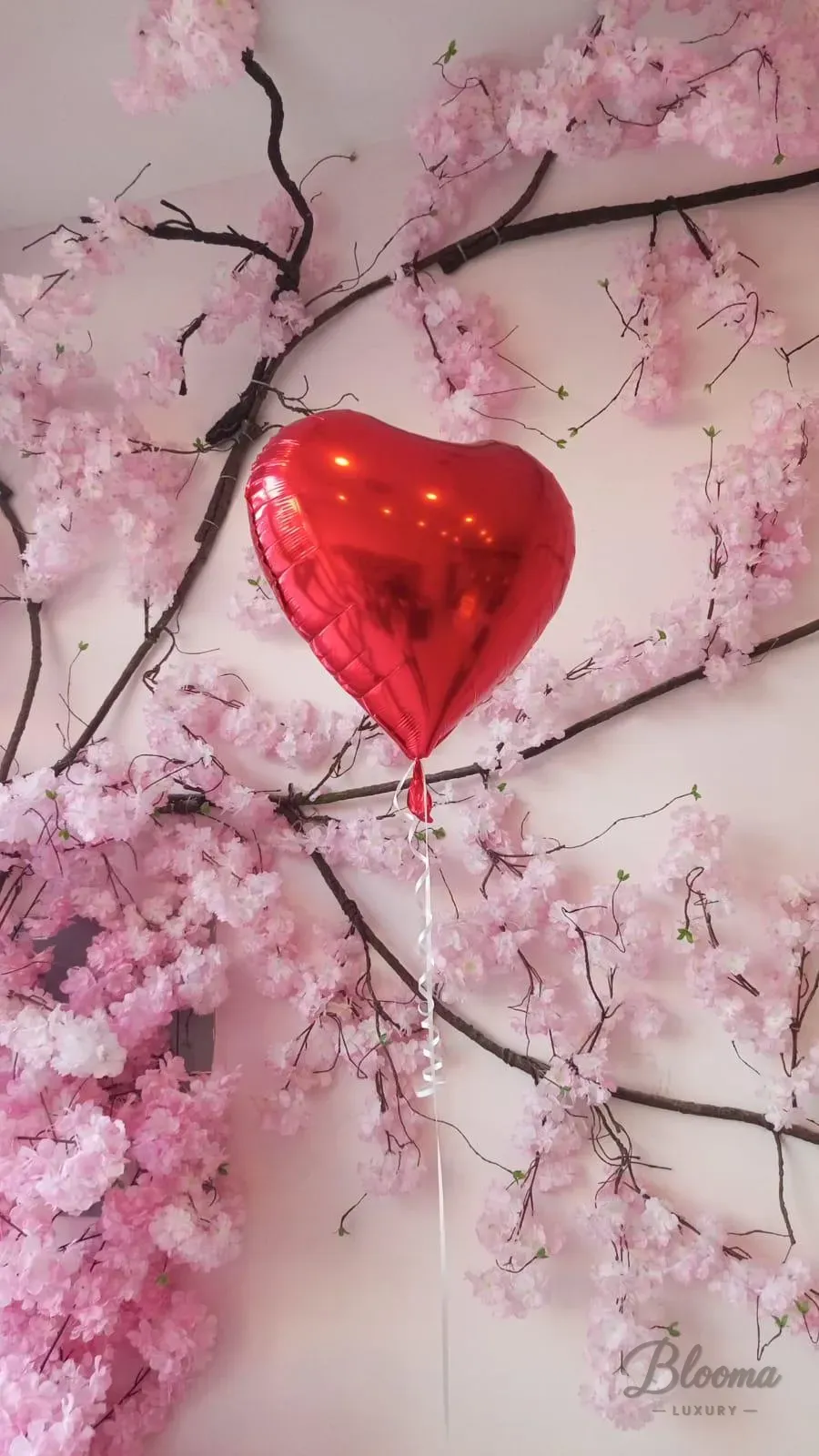 Heart Shape Red Helium Balloon - 1 pc Only