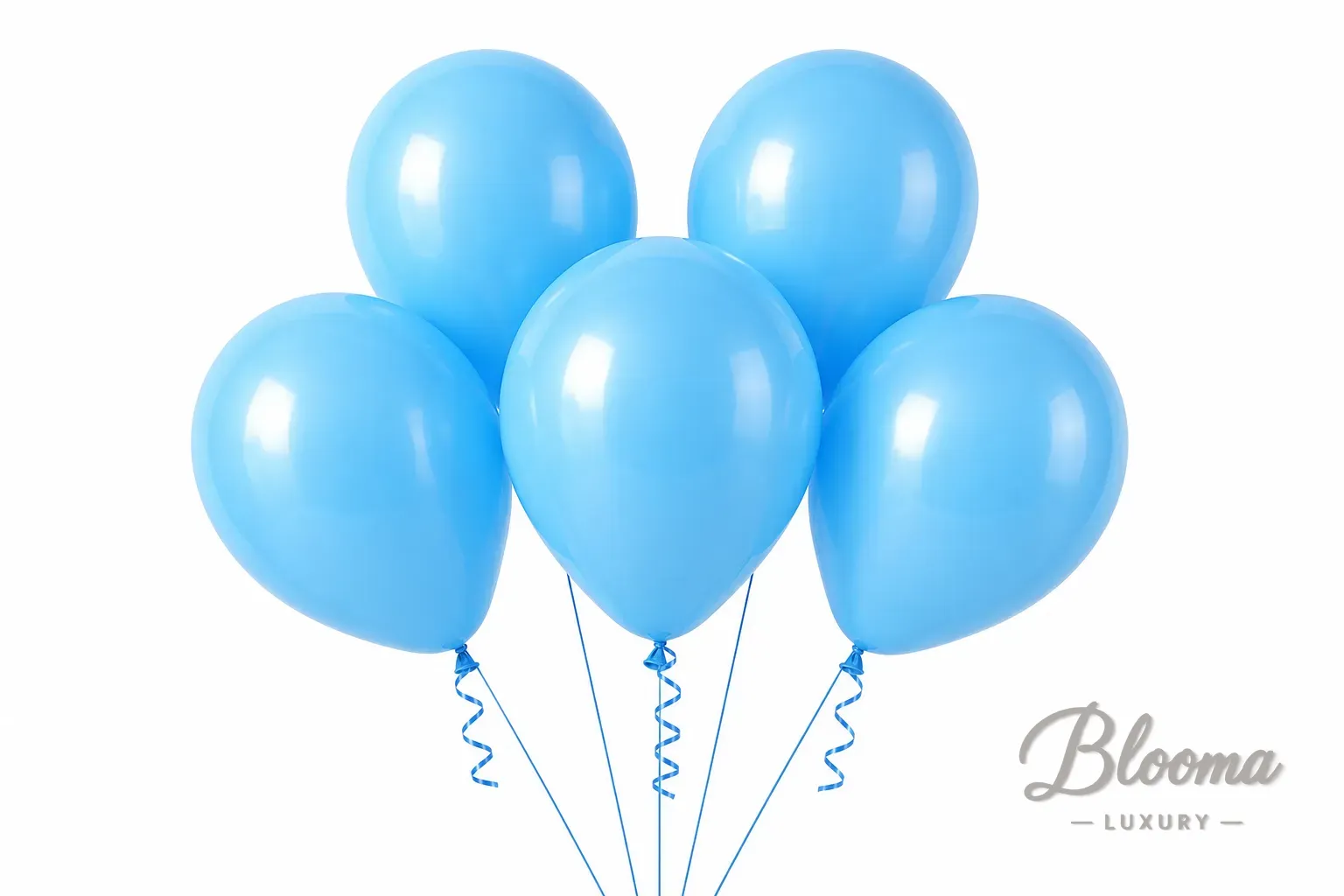 Helium Balloons - Light Blue - pack of 5