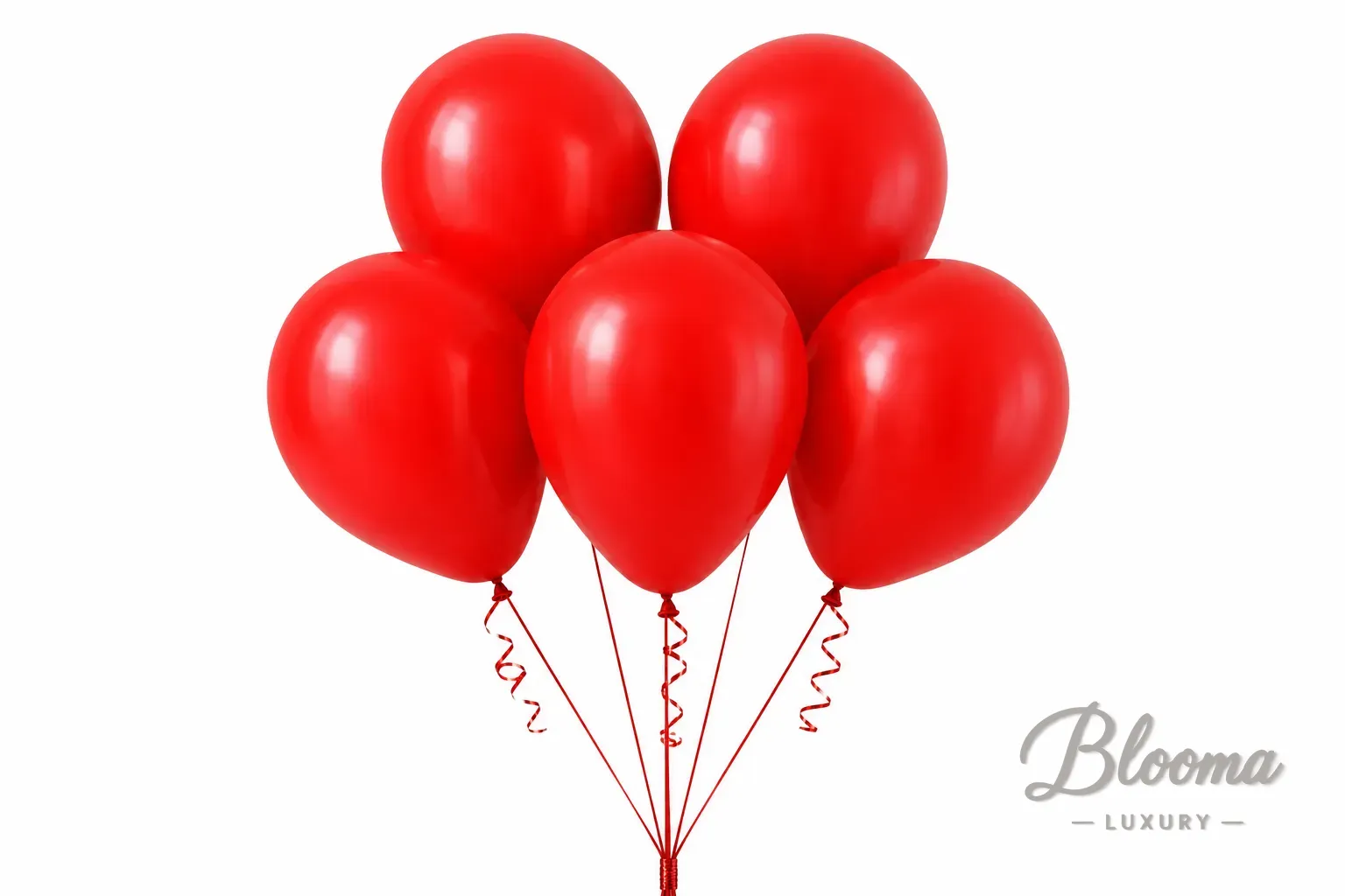 Helium Balloons - Red - pack of 5