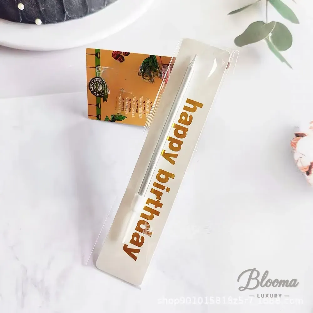 Silver Birthday Candle 1 Piece