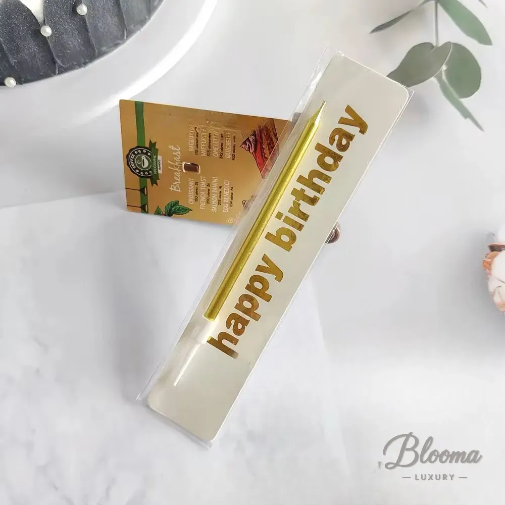 Gold Birthday Candle 1 Piece