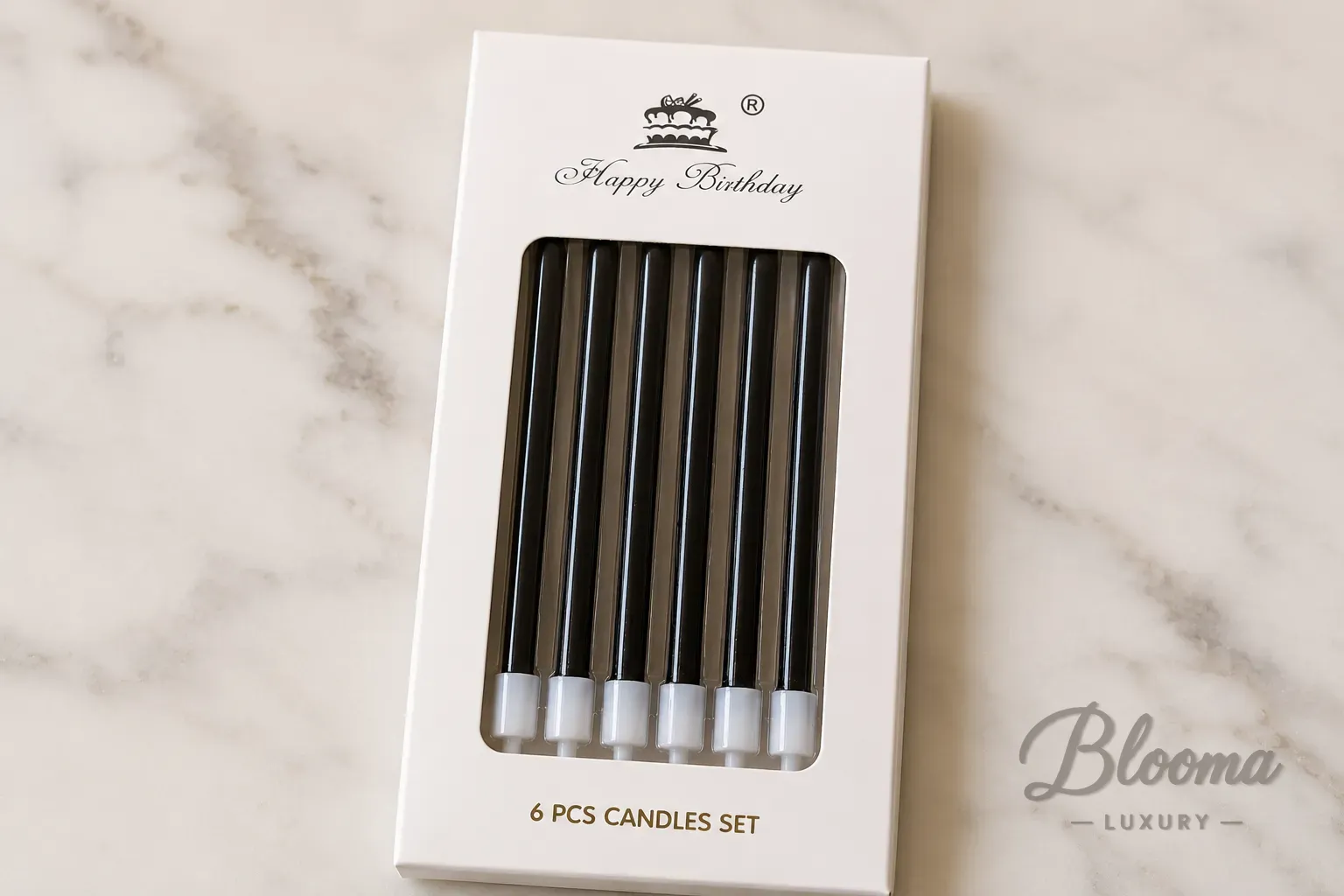 Black Candles , Pack of 6