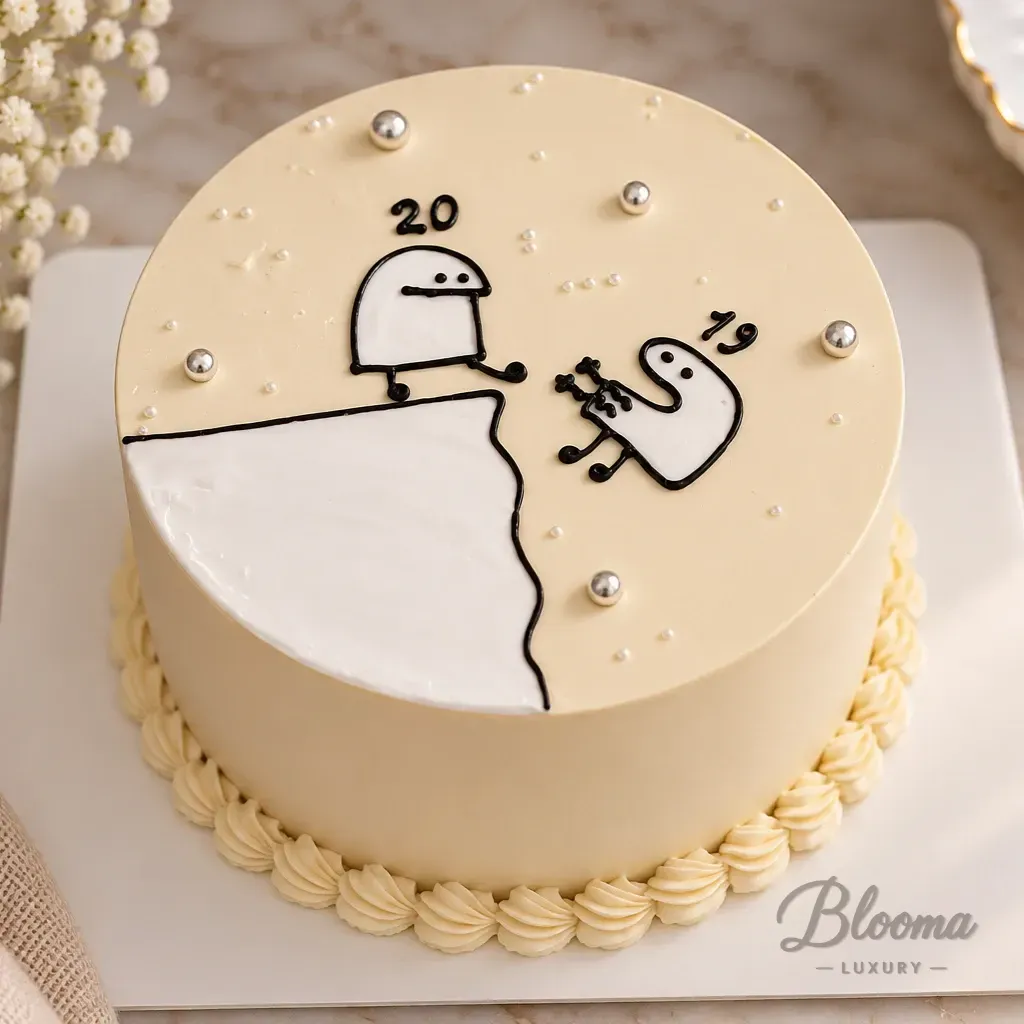 Bye Bye Age  Luma Style  Birthday Cake  Party Cake