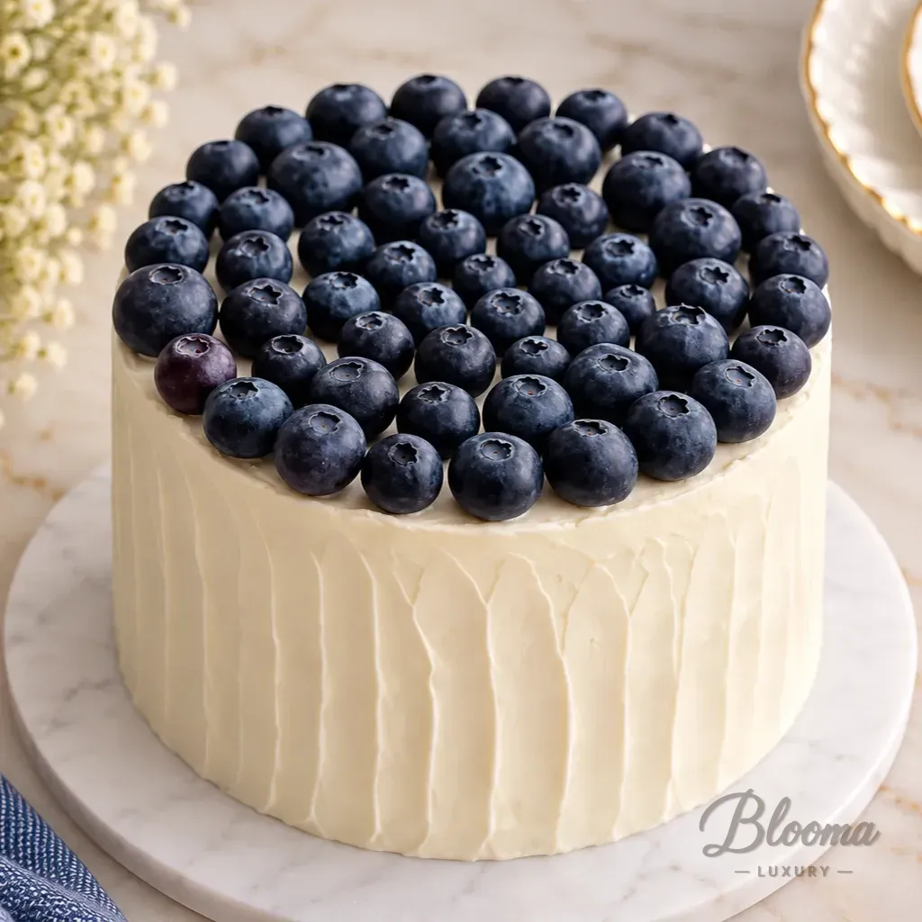 Vanilla Blueberry Cake and Birthday Party Cake