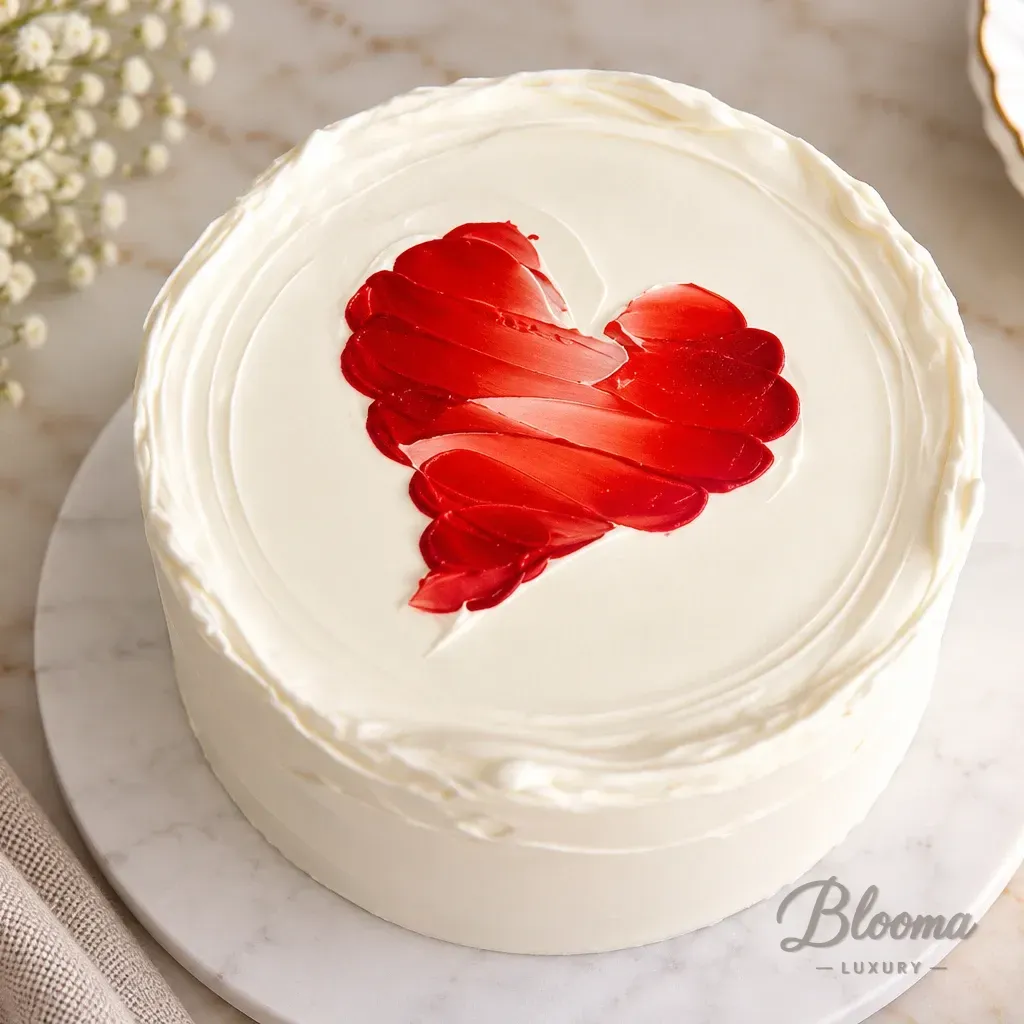 Minimalist Love Cake, Birthday Cake, Proposal Cake