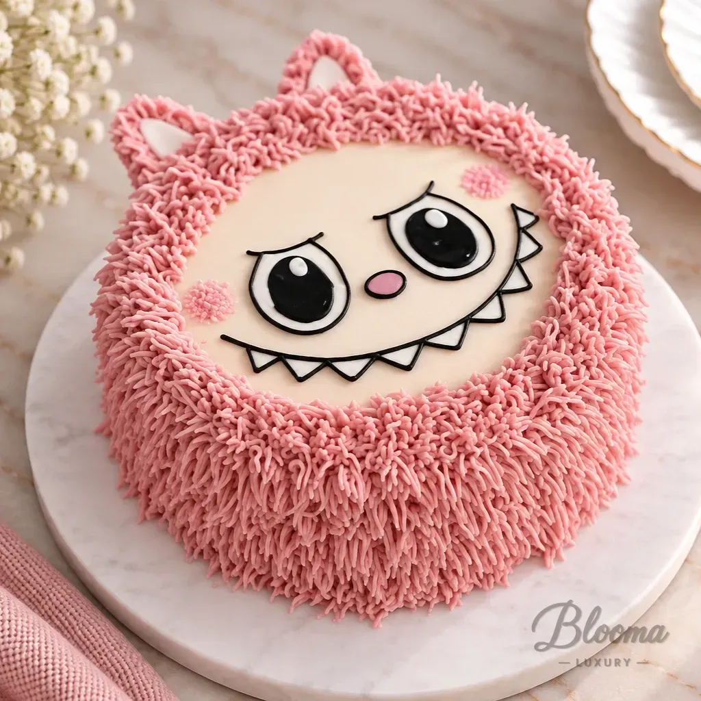 Labubu Cake – Custom Face & Hair Texture
