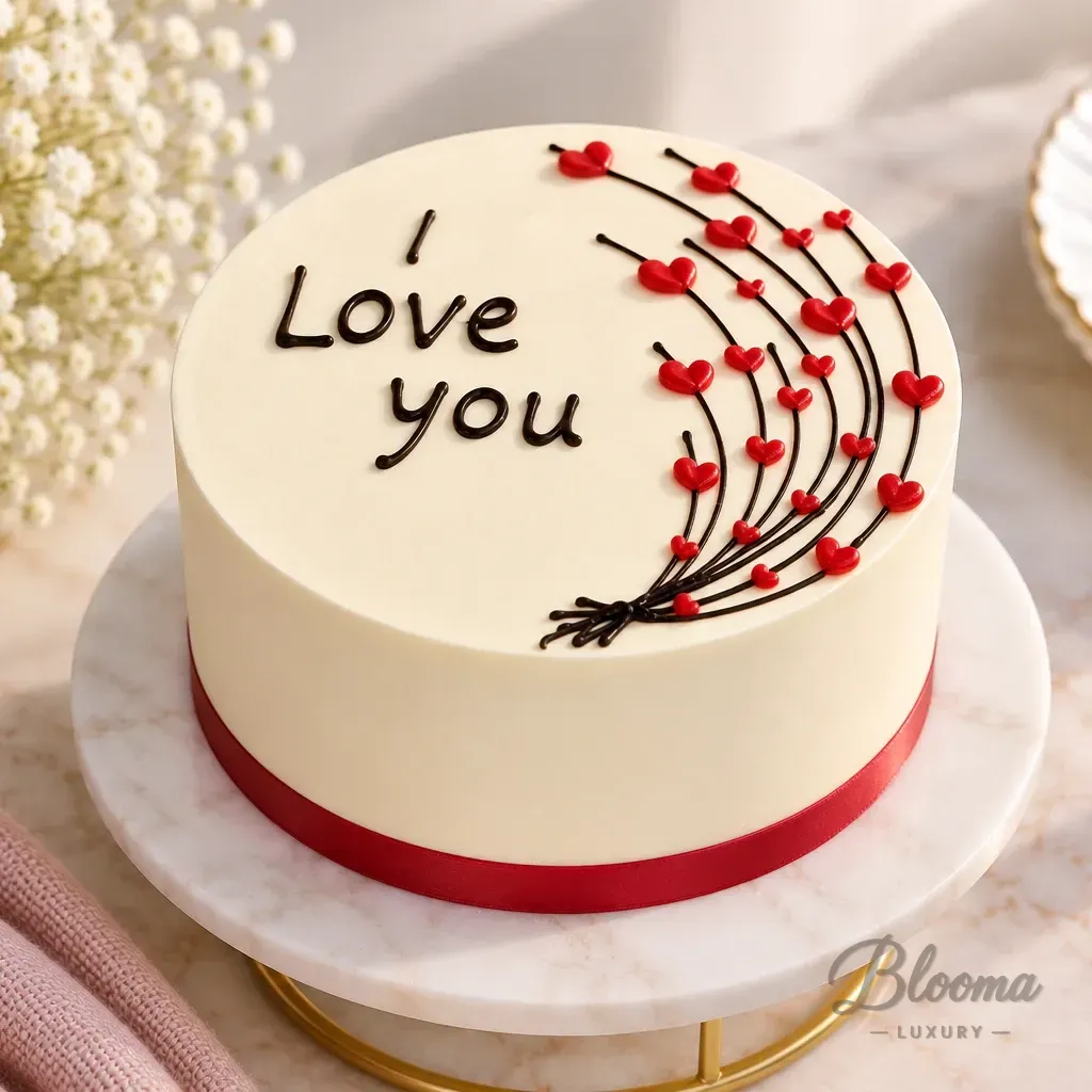 Love In The Air - Anniversary Cake - Love Cake