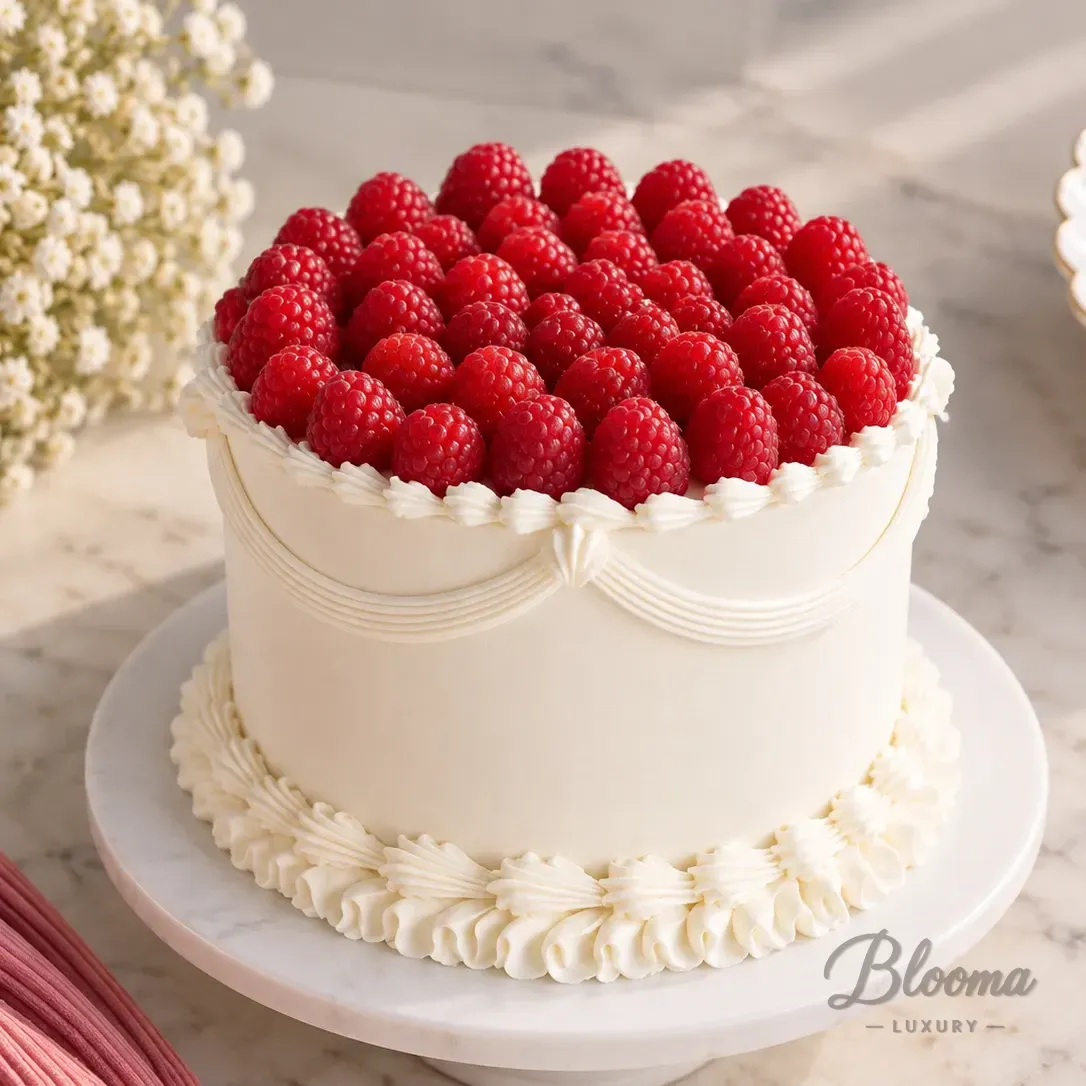 Elegant Berry Crown Cake.