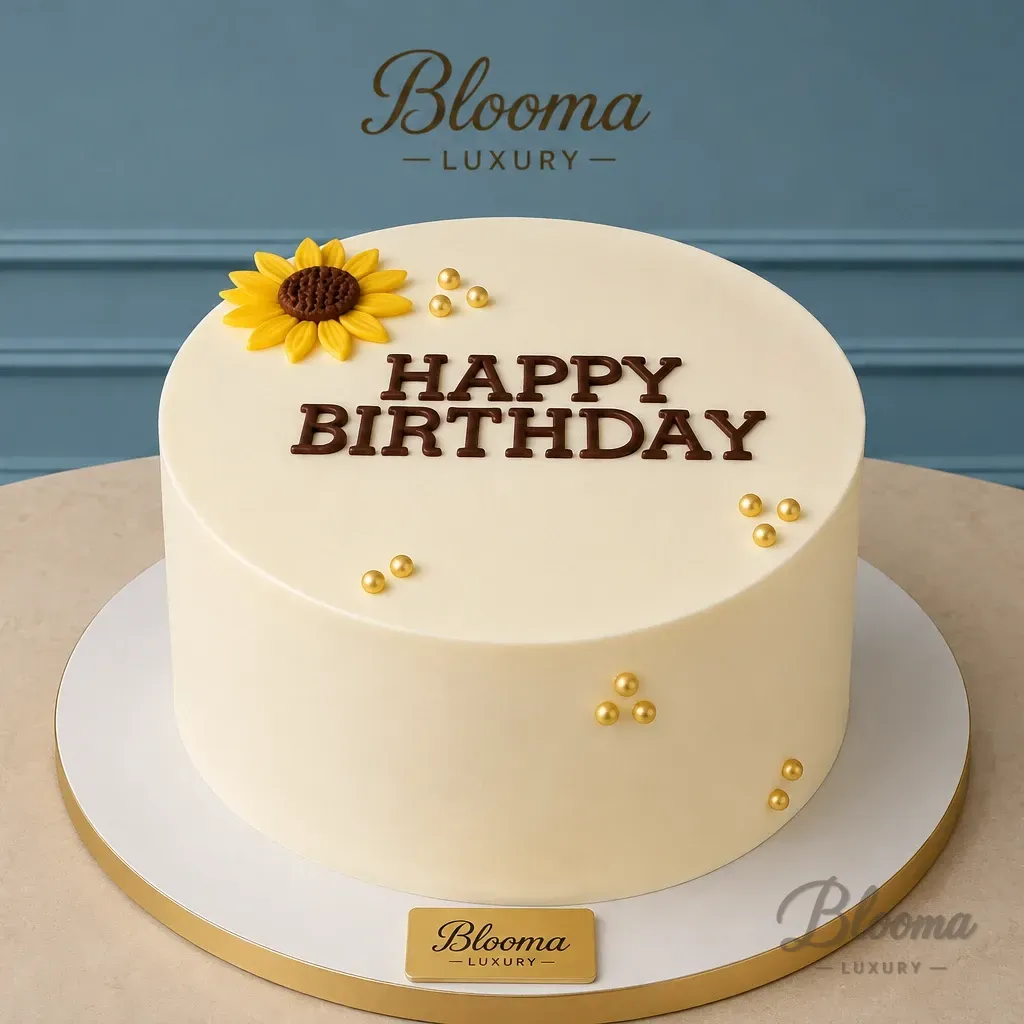 Sunflower Birthday Cake