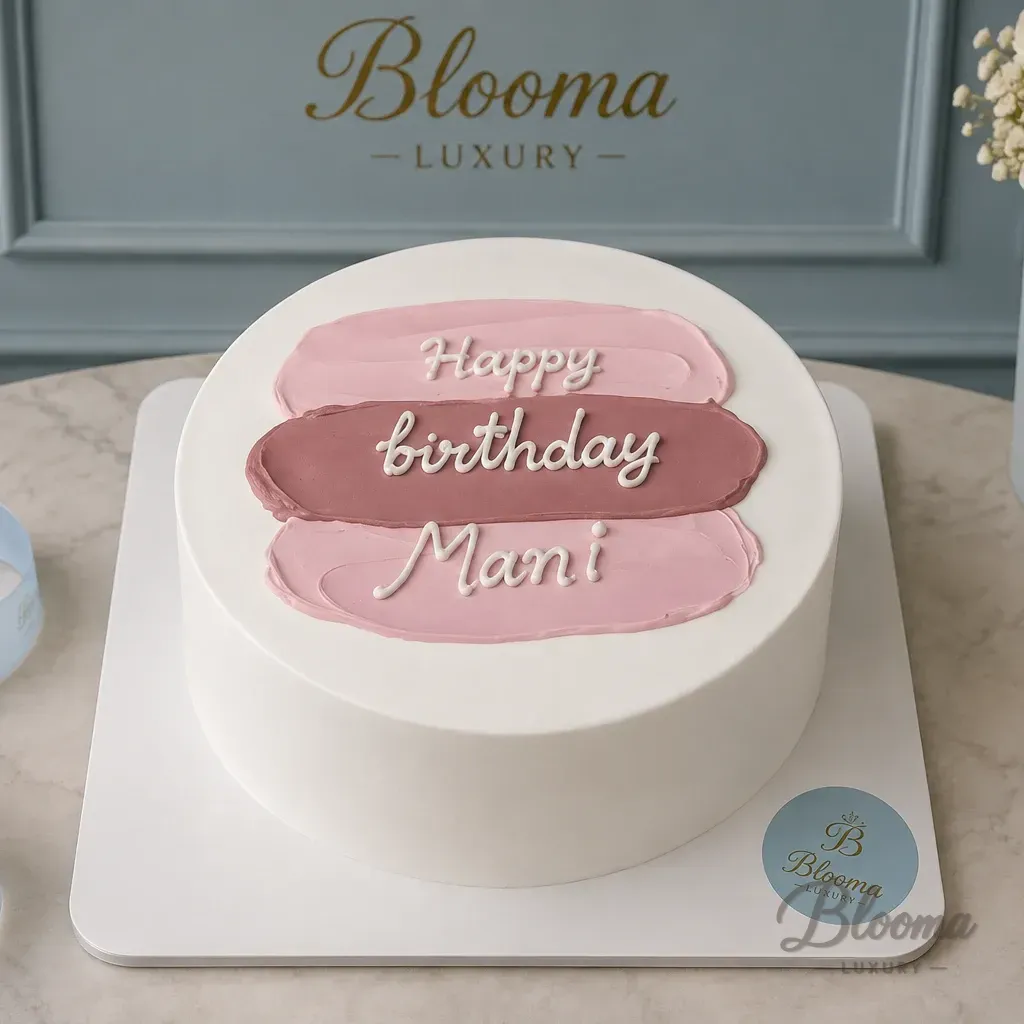 Blush Script Mini Cake