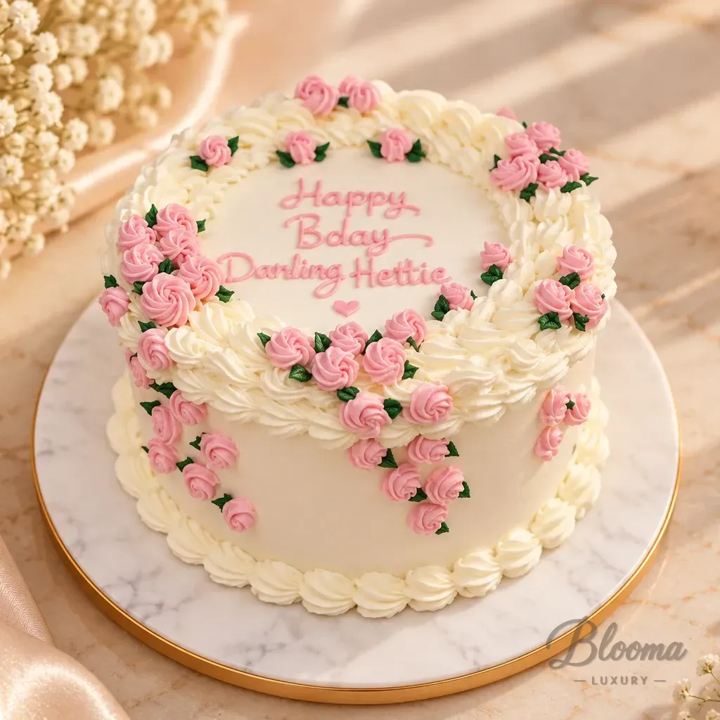 Vintage Blooma - Birthday Cake - Cake For Her 6/4"