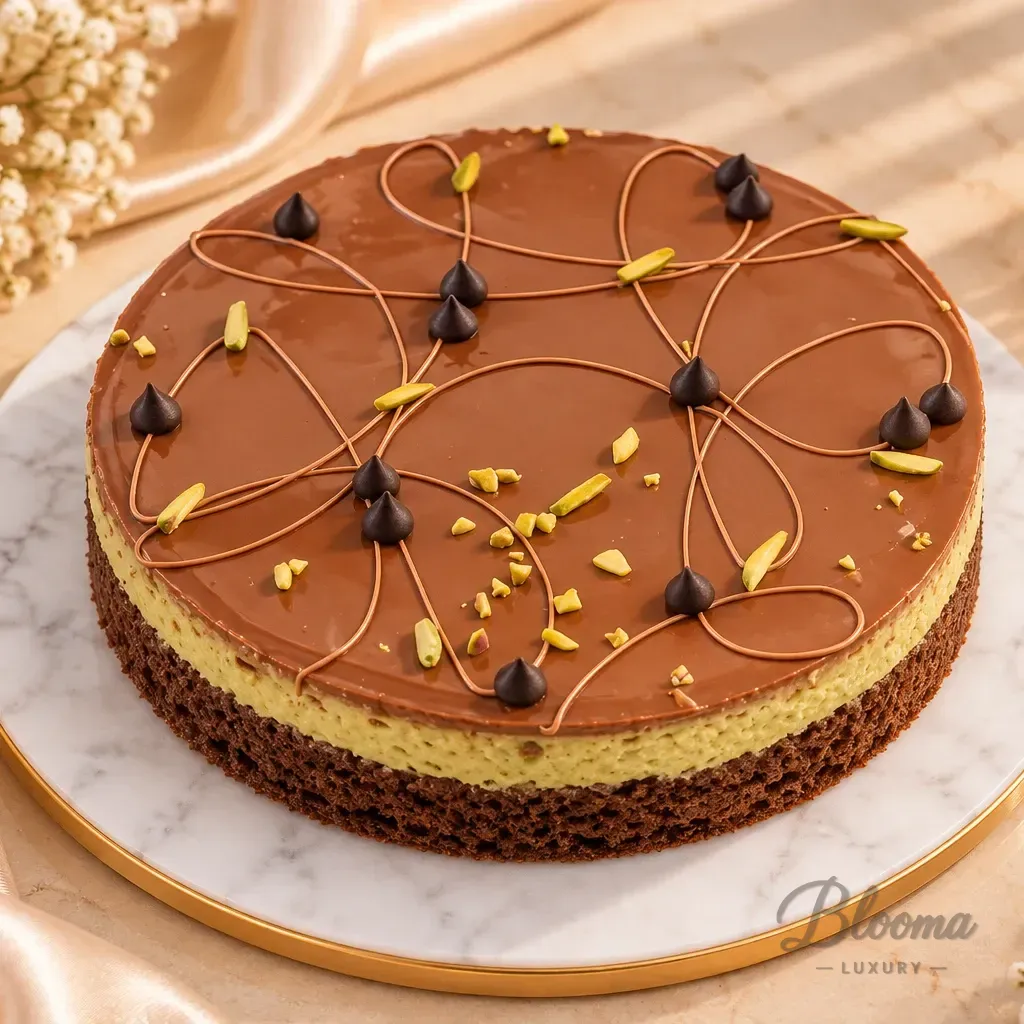 Signature Kunafa Chocolate Cake