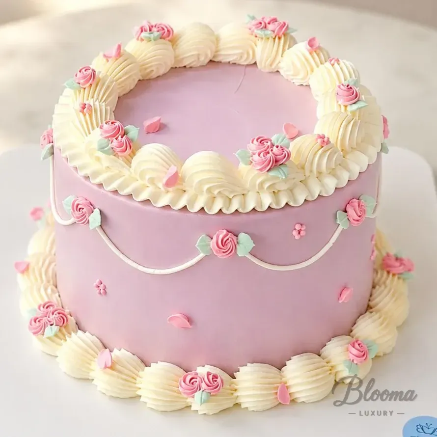 Fancy Nancy Cake – Soft Pink Vintage Cake