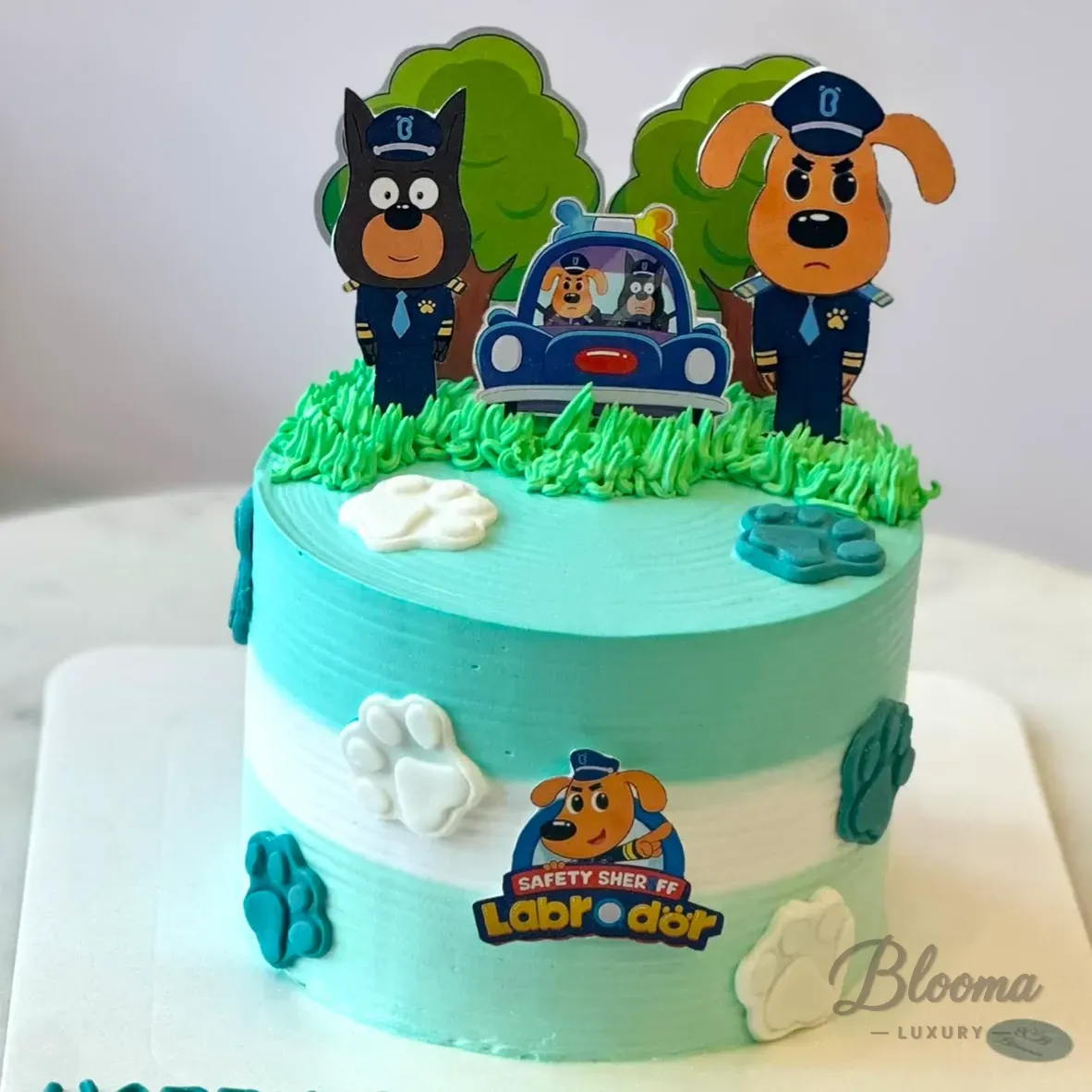 Labrador Police Dog Birthday Cake