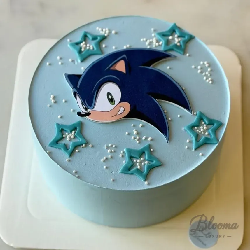 Sonic Star Cake