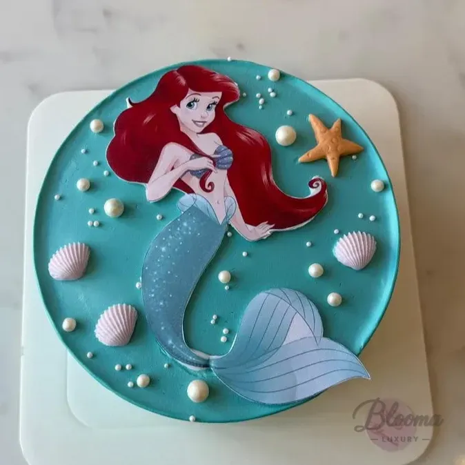 Mermaid Theme Customized Cake