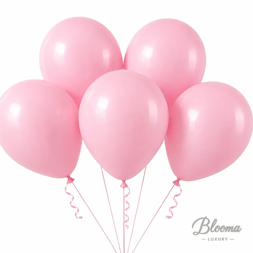 Helium Balloons - Pink - 5 pcs pack