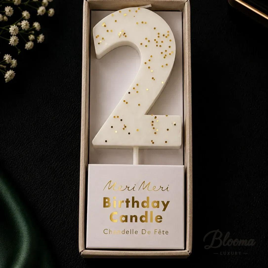 Meri Meri Number 2 Birthday Candle (3–4 inch)