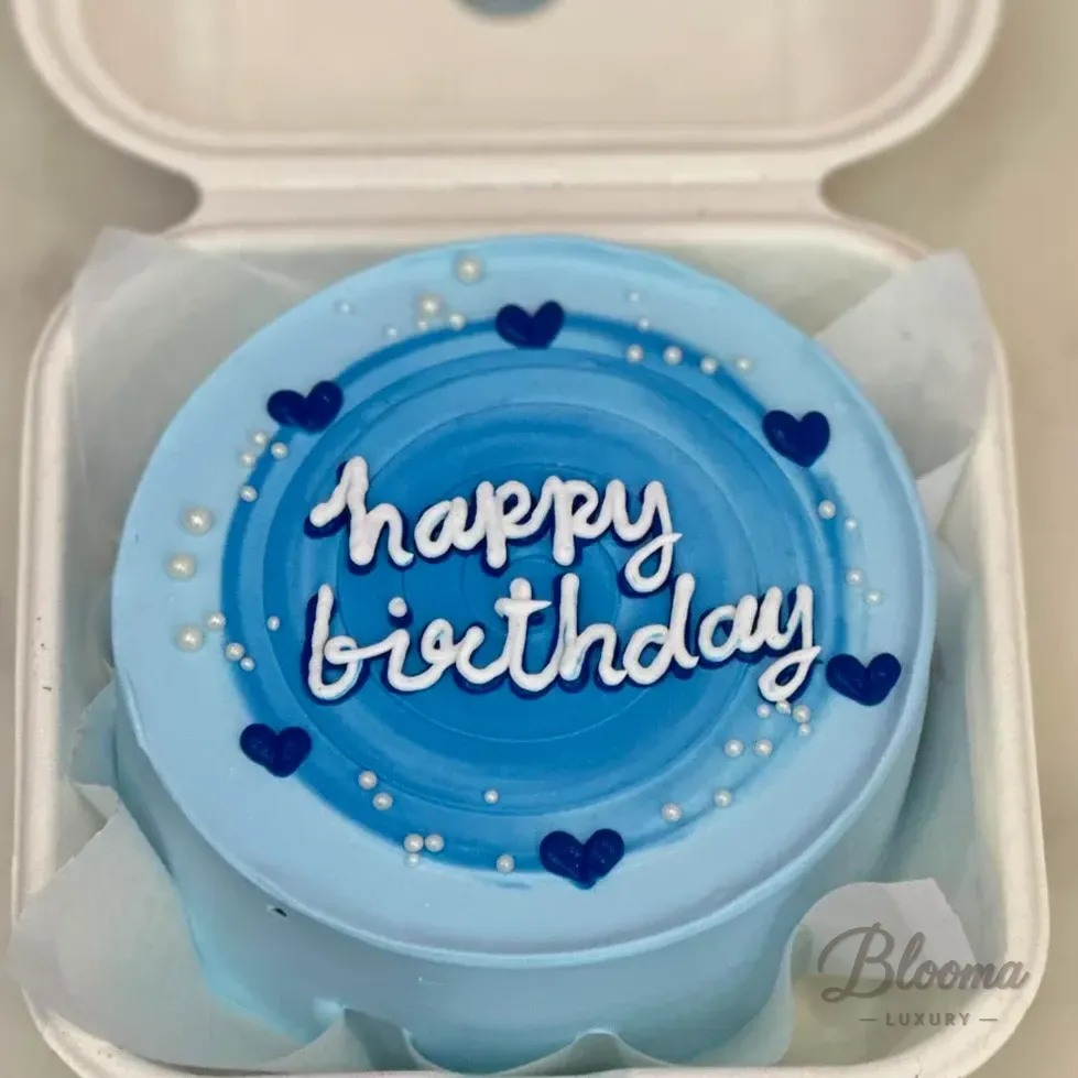 Little Luxe Vanilla Cake- PASTEL BLUE