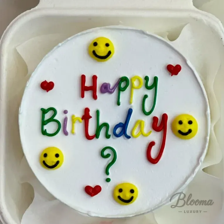 Happy Smiles Mini Bento Cake for 1–2 People – Vanilla Flavor