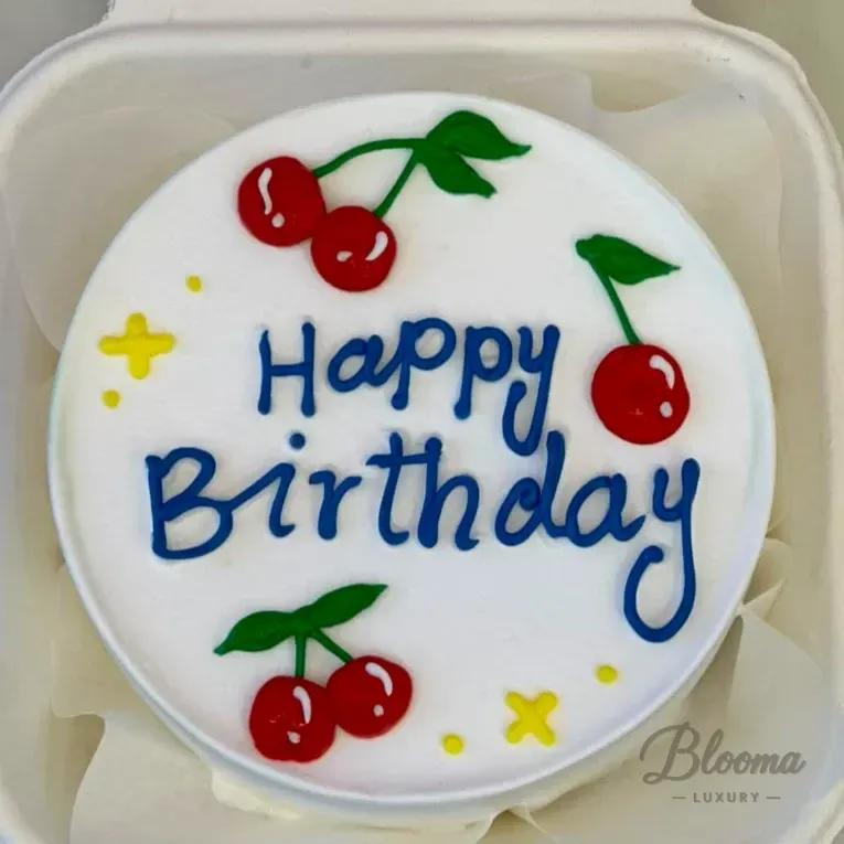 Joyful Birthday Mini Bento Cake for 1–2 People – Vanilla Flavor