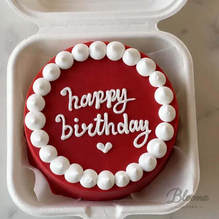 Ruby Birthday Mini Bento Cake for 1–2 People – Chocolate Flavor