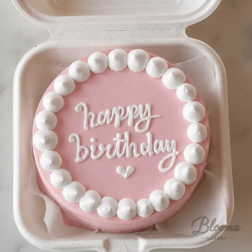 Classic Birthday Mini Bento Cake for 1–2 People – Chocolate Flavor