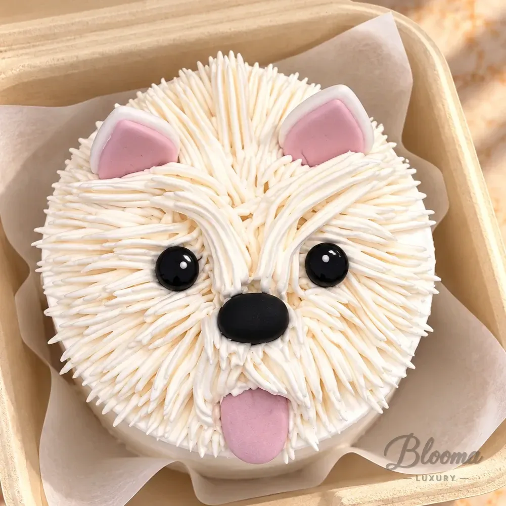 Cute Puppy Bento Mini Cake – Serves 1–2- Bento 24