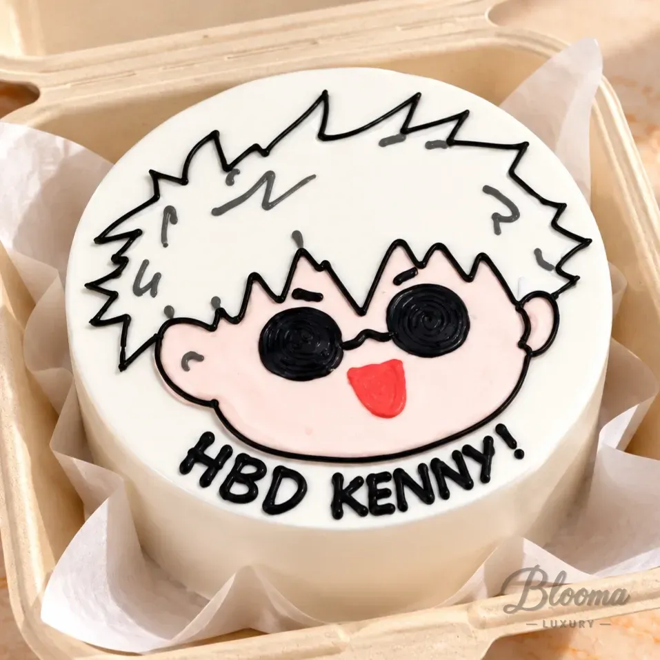 Anime Boy Birthday Bento Mini Cake – Serves 1–2-Bento - 22