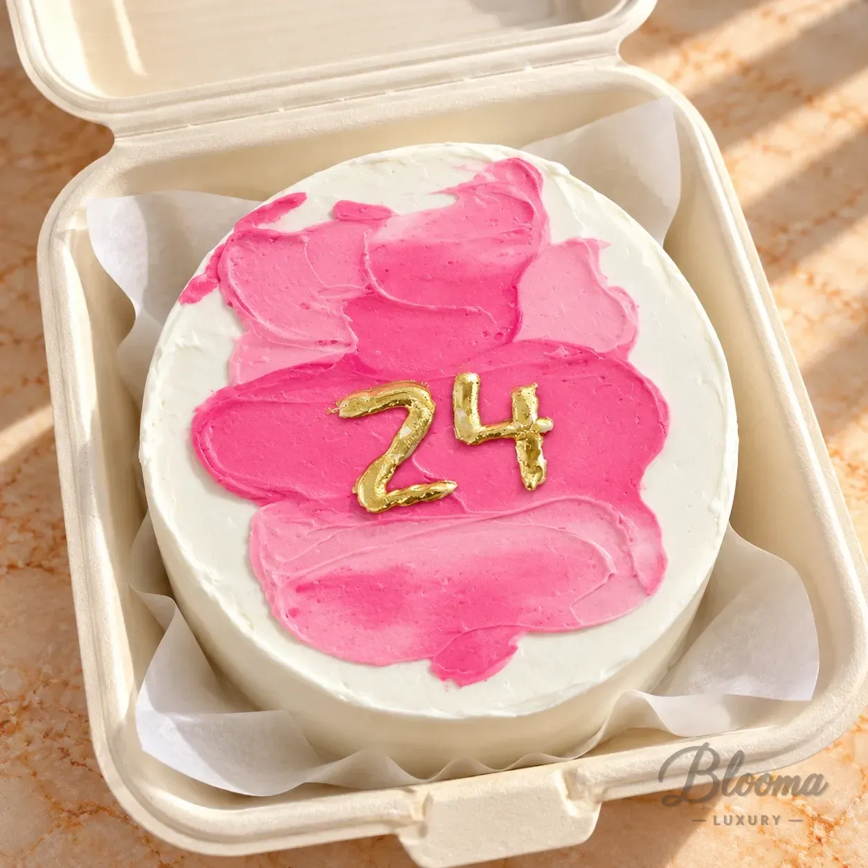 Mini Cake for Her – Pink Birthday Bento Cake – Serves 1–2-Bento - 15