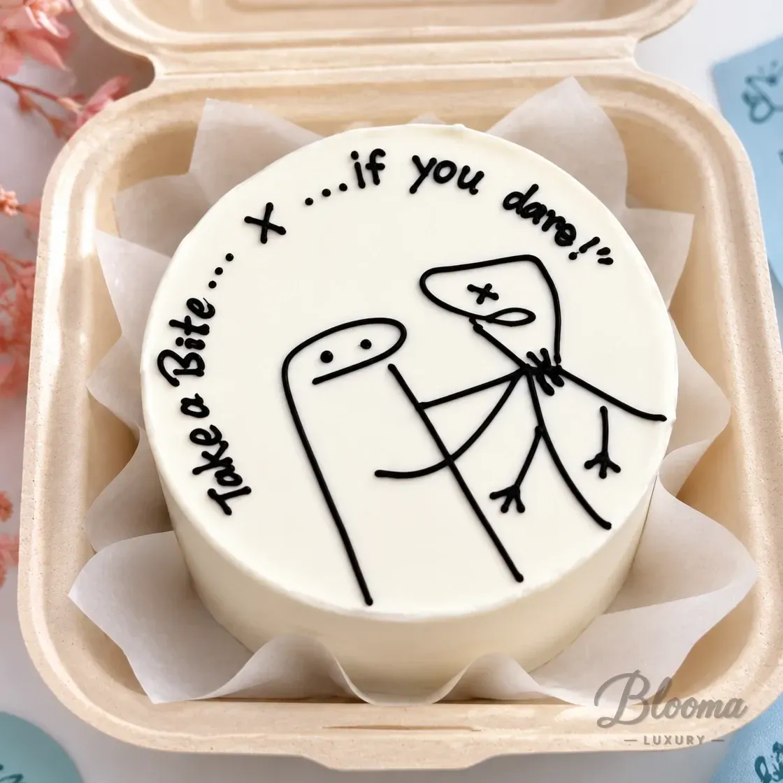 Take a Bite Funny Bento Mini Cake – Serves 1–2-Bento - 8