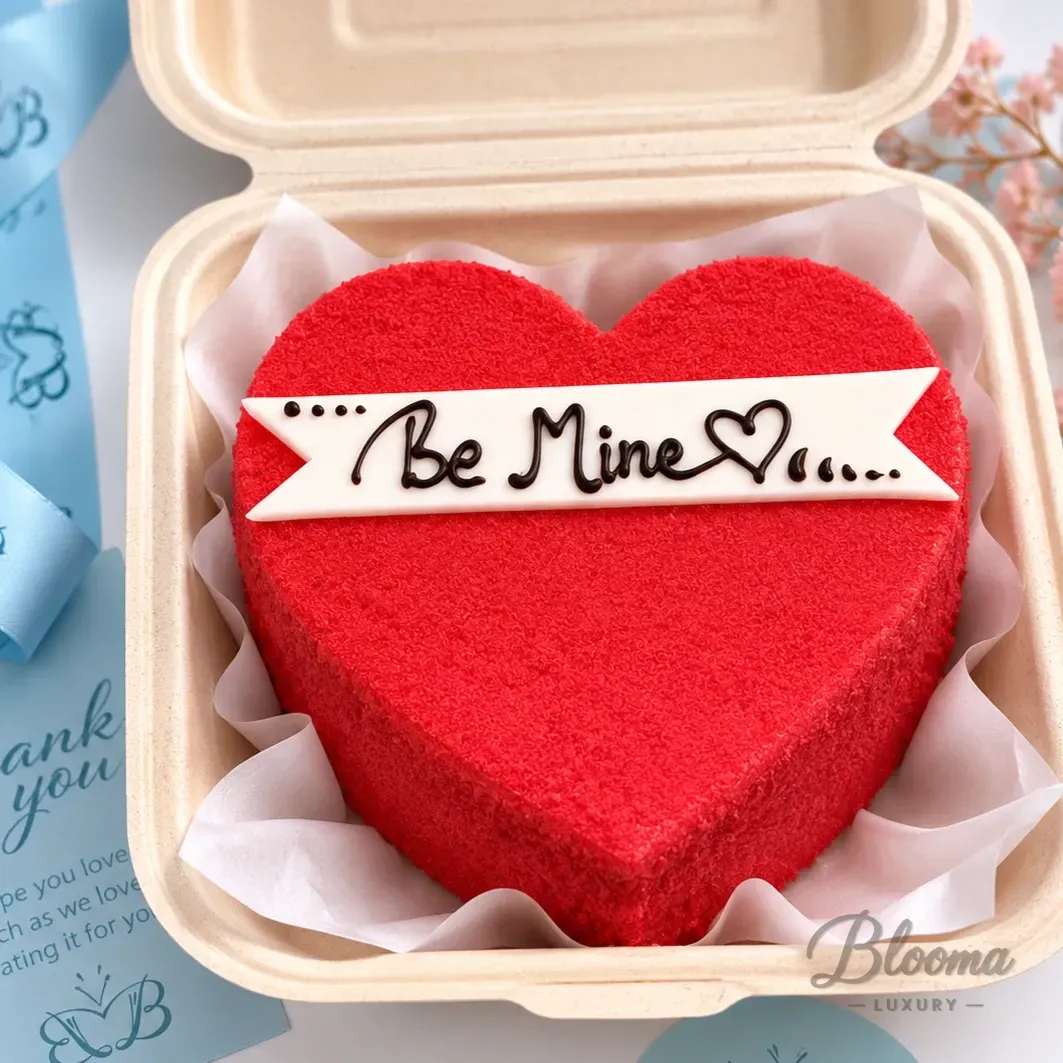 Be Mine – Red Heart Mini Bento Cake – Serves 1–2-Bento - 5