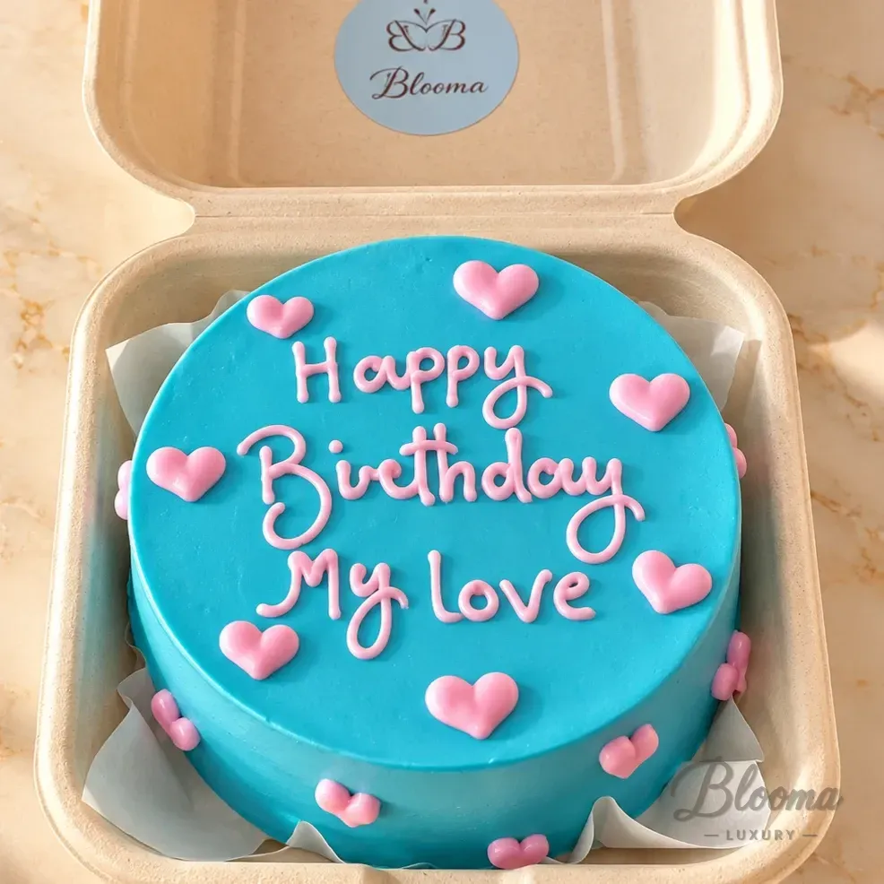Heart Birthday Bento Mini Cake – Serves 1–2 -Bento - 2