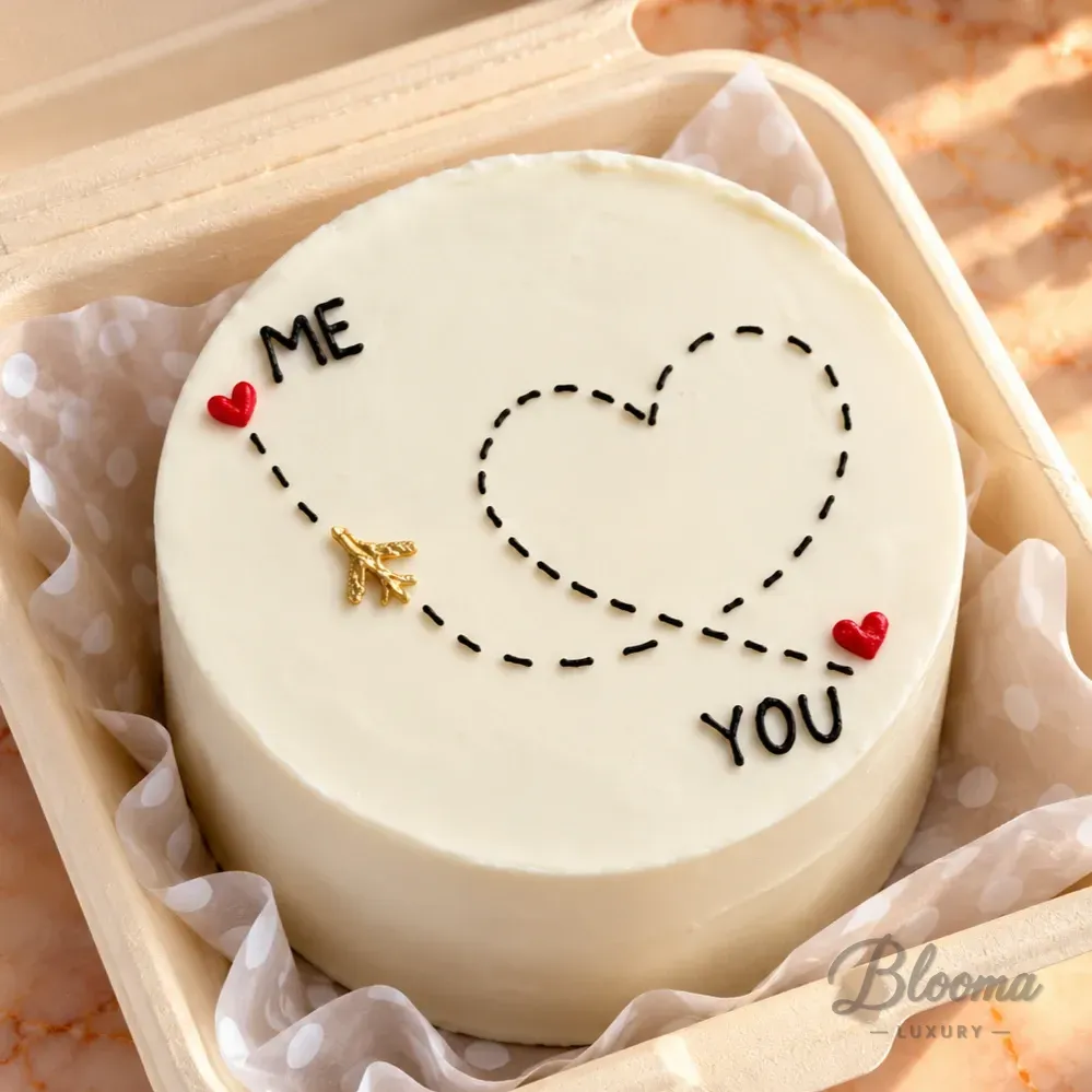 You And Me - Bento Cake - Small Mini Cake For 1 Or 2 Persons
