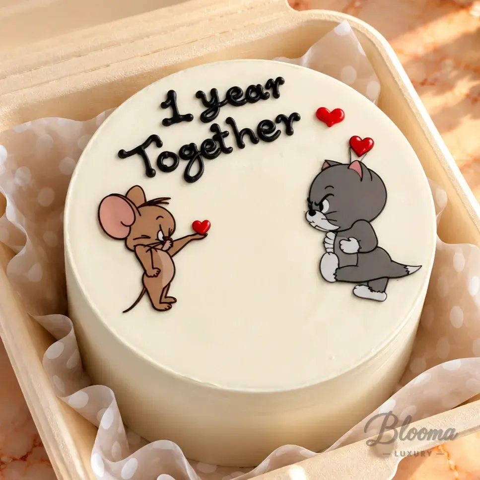 Tom & Jerry Bento - Small Mini Cake For 1 Or 2 Persons.