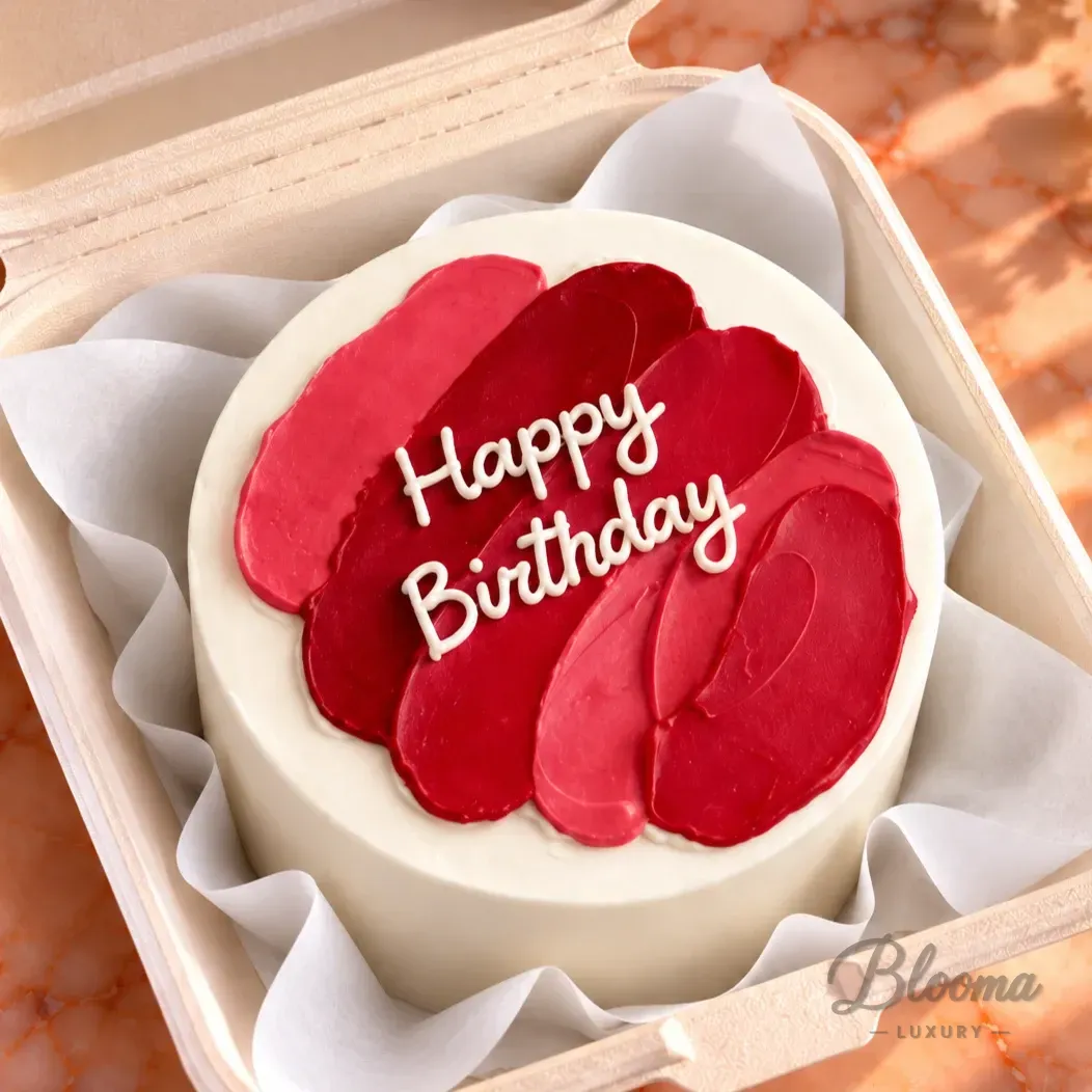 Bento No 722 Happy Birthday Small Mini Cake For 1 Or 2 Persons