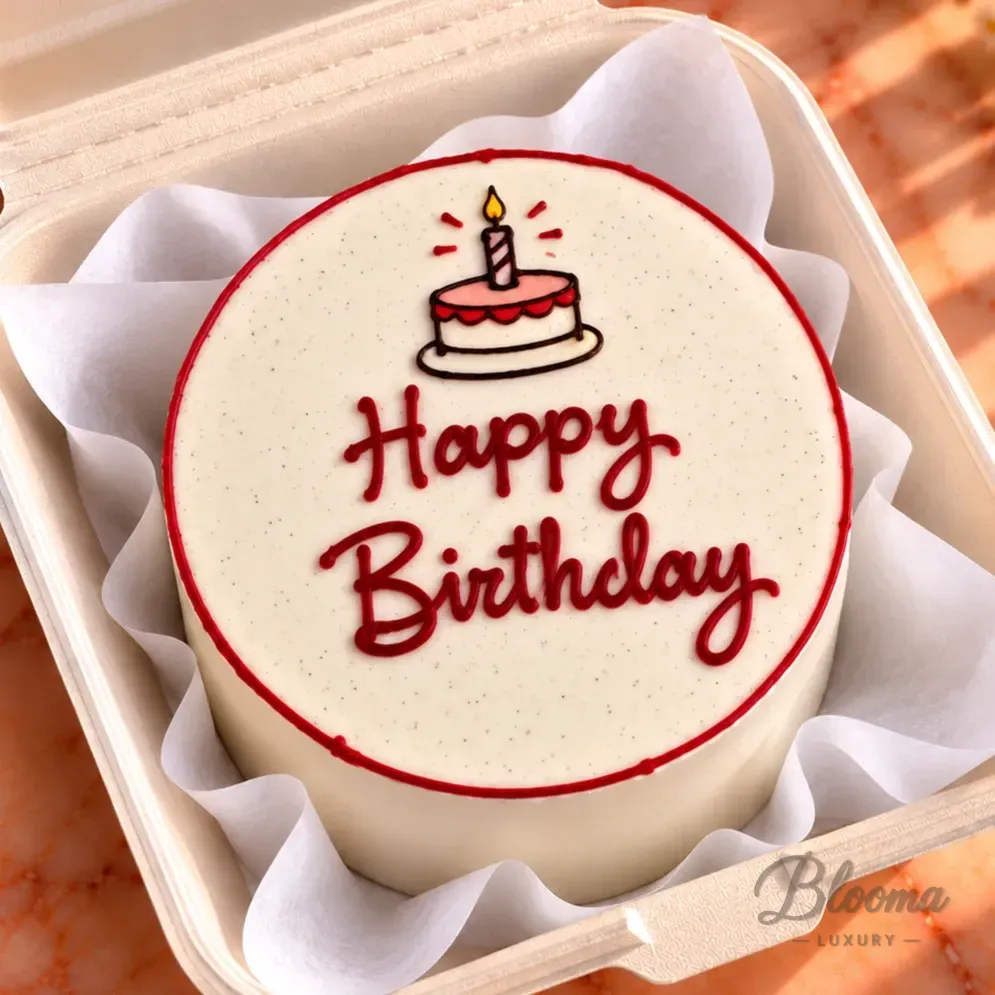 Bento No 719 Happy Birthday Small Mini Cake For 1 Or 2 Persons
