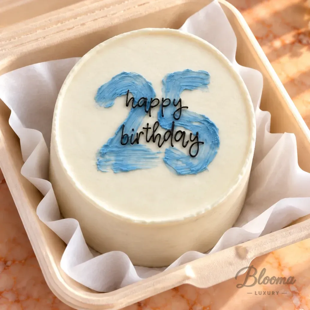 Bento No 70 Happy Birthday Small Mini Cake For 1 Or 2 Persons.