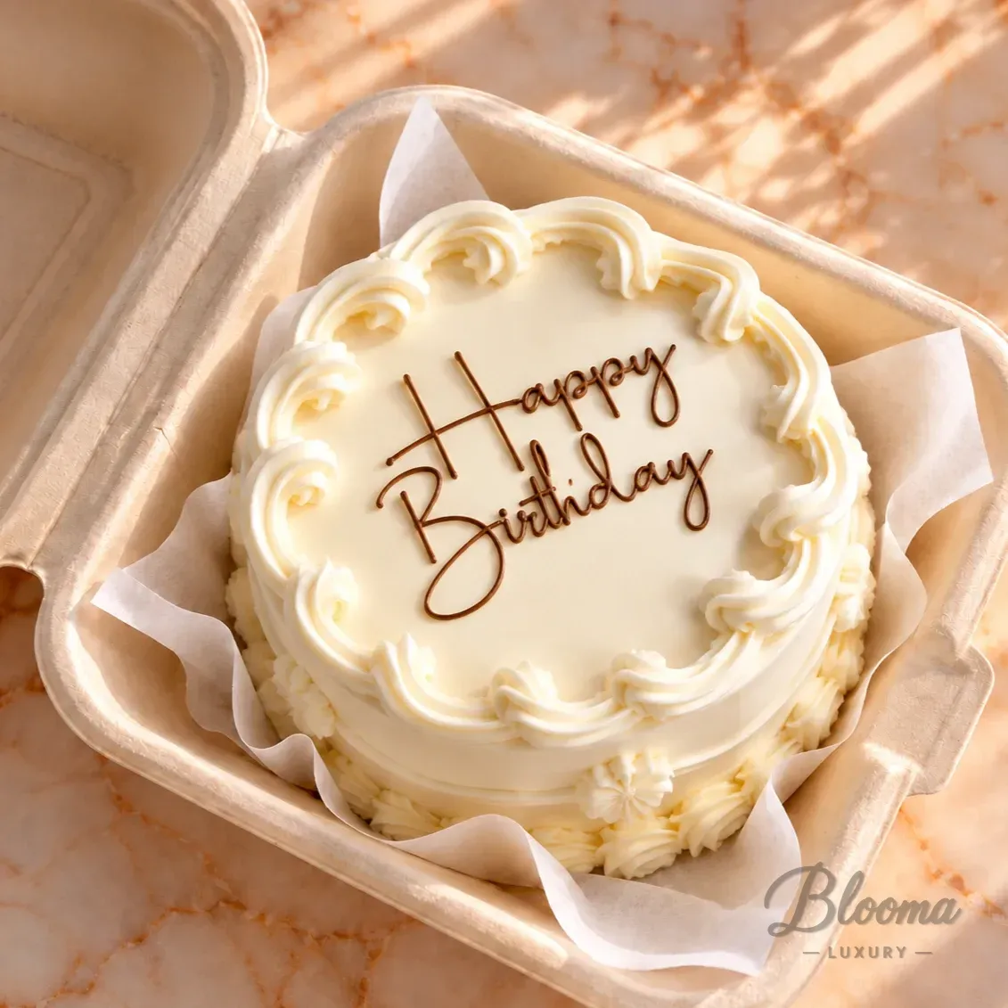 Bento No 71 Happy Birthday Small Mini Cake For 1 Or 2 Persons.