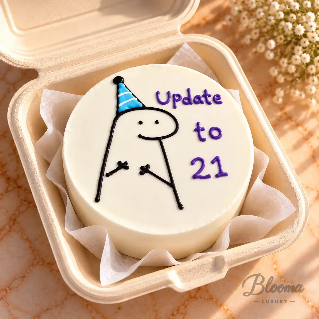 Age Update Birthday Cake – Choose Your Size-Bento 62